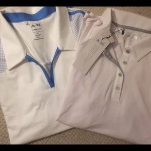 Addidas Tops NWT White golf shirts